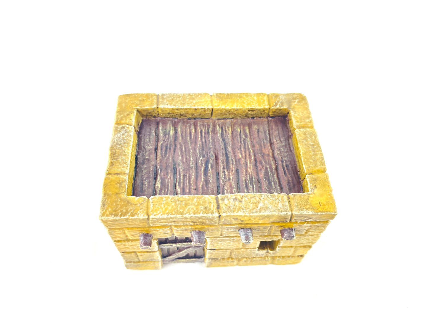 Tabletop Wüstenhaus bemalt – atmosphärisches Diorama von Oben