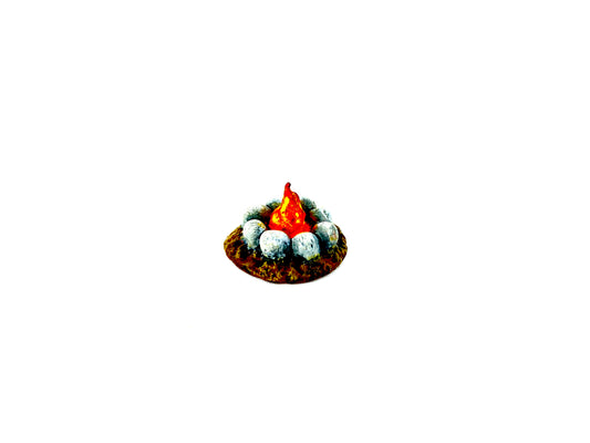 Bemalte Feuerstelle – Lagerfeuer für Tabletop Gelände