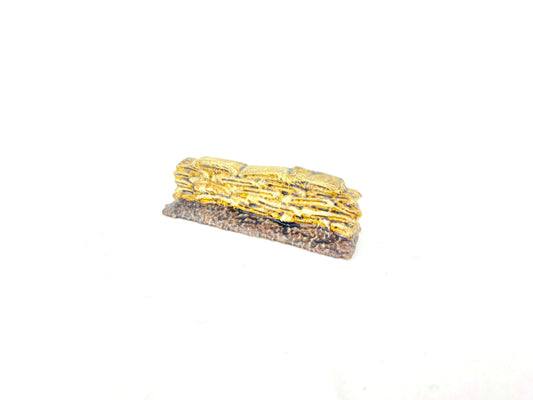 Miniatur-Sandsäcke mit Bemalung für Wargaming-Gelände Seitenansicht