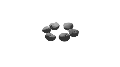 Tabletop Steine als STL-Modell Rückansicht