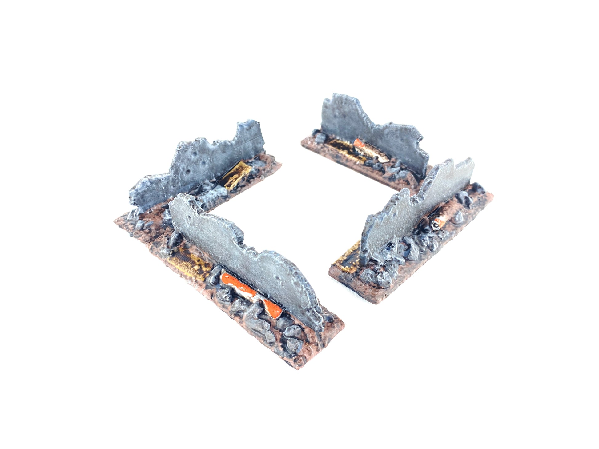 Bemalte kaputte Hauswand Tabletop – Urbane Ruinen