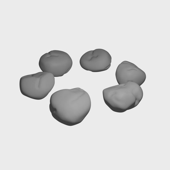 Video von Tabletop Scatter Gelände Steine die sich im Kreis drehen. 360° Ansicht