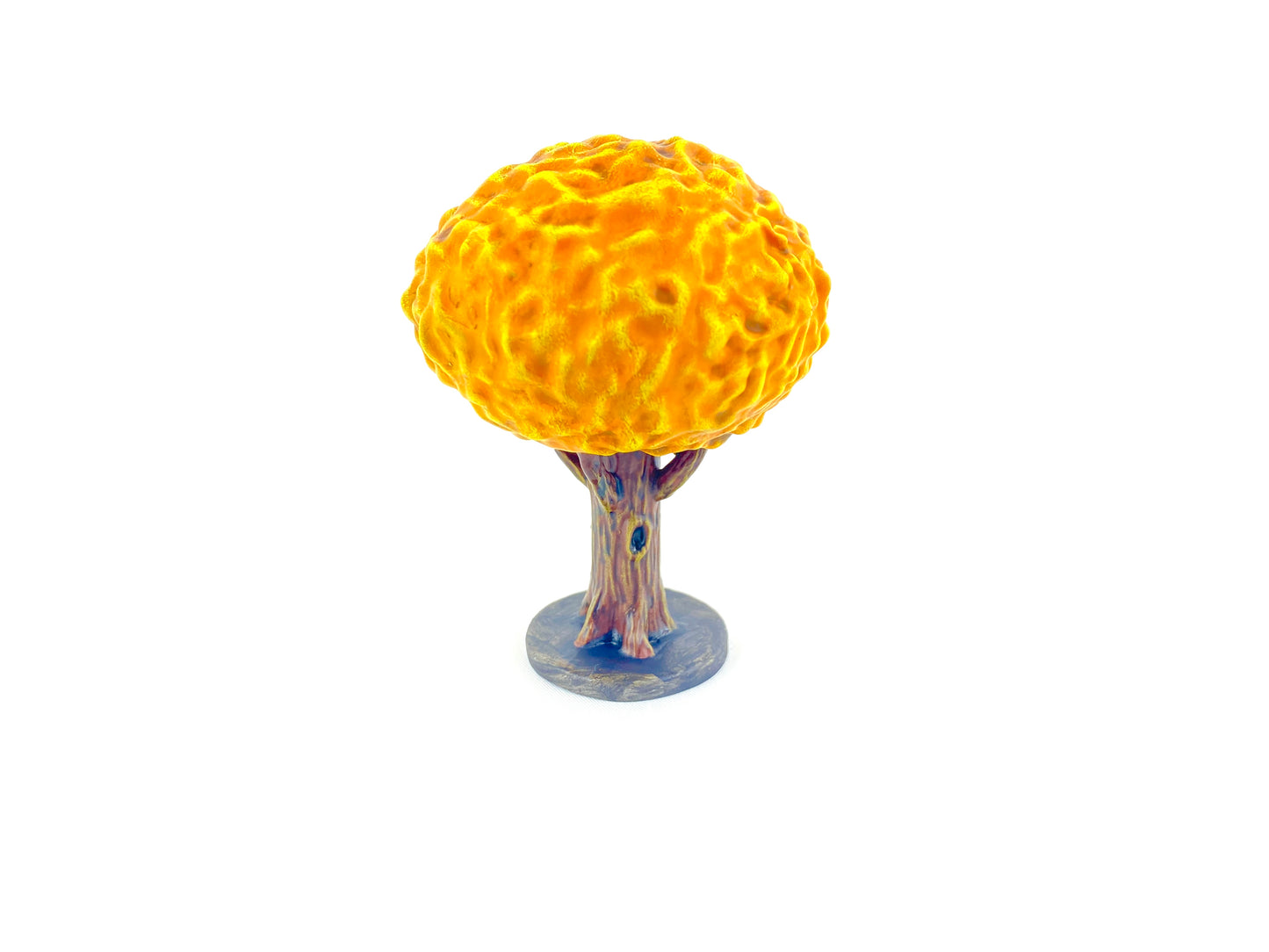 Orange Herbstbaum – Tabletop Baum in herbstlichen Farben für Dioramen