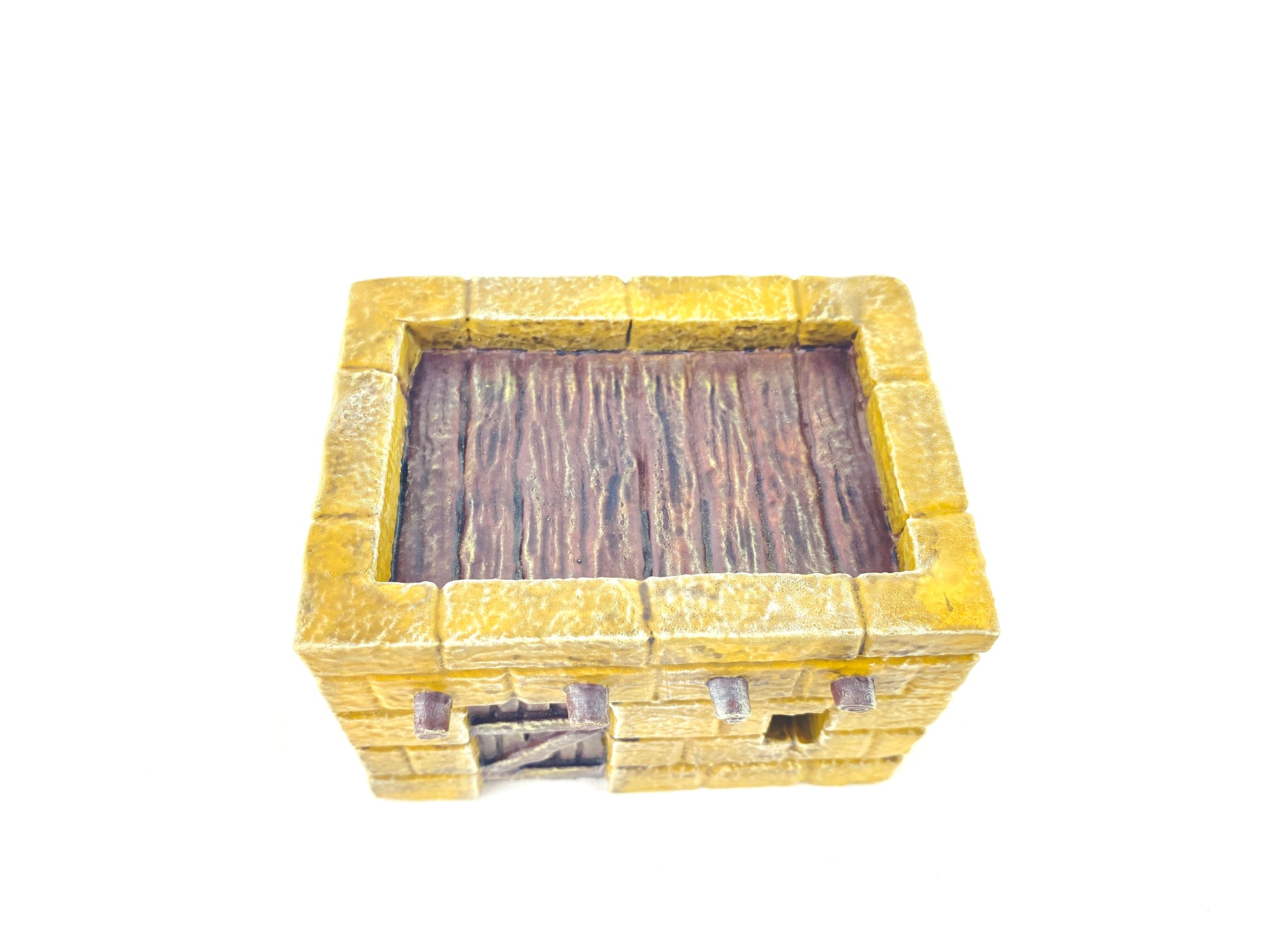 Tabletop Wüstenhaus bemalt – atmosphärisches Diorama von Oben